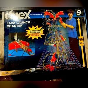 K’NEX 4 Feet Lava Coaster Building Set In Box With Instructions